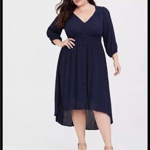 COPY - TORRID size 1 Elegant Navy Blue Women's Dress